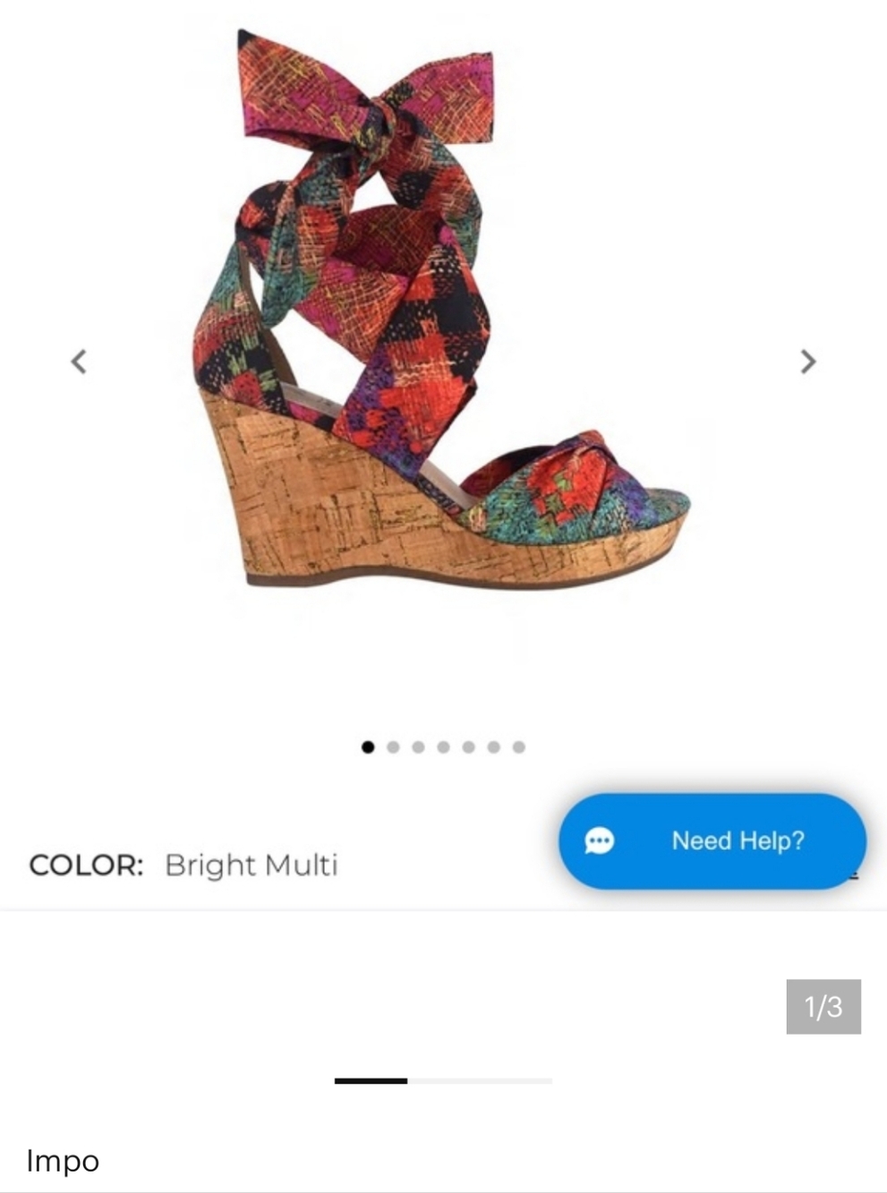 Impo Bright Multi Wedge Sandals